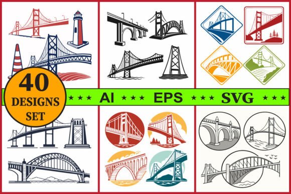 Bridge Vector Clipart Bundle Set Review