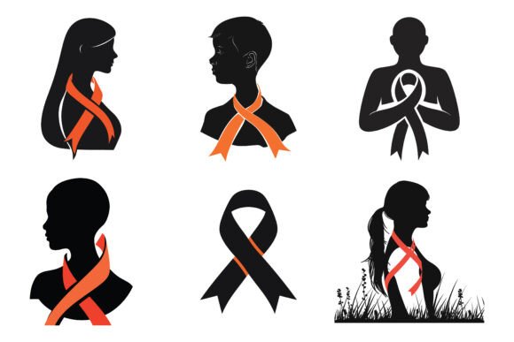 Leukemia Awareness Day Ribbon Design for Graphics and Illustrations