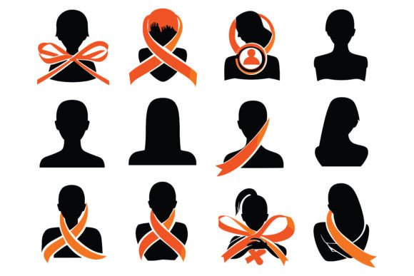 Leukemia Awareness Vector Art Review for Real Embroidery