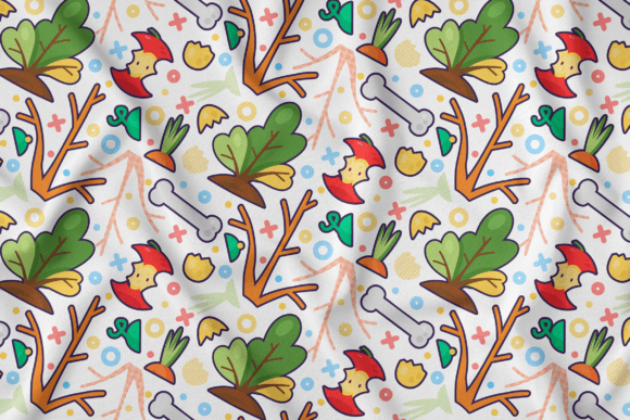 Organic Waste Seamless Pattern: A Smart Graphics and Patterns Asset for Sellers