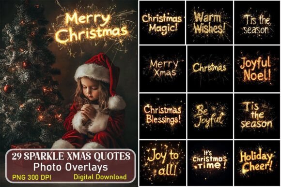 Sparkle Xmas Quotes Photo Overlays Bundle: A Designer's Review